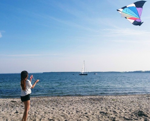 At the beach in Sønderborg